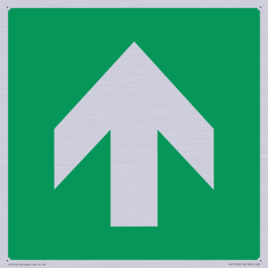 E907 Safe condition: Up / forwards arrow (90 deg supplimentary)